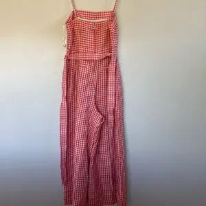 Crew Pants Jumpsuits Jcrew Tiewaist Linen Jumpsuit In